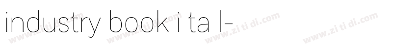 industry book i ta l字体转换
